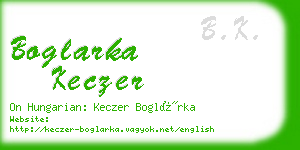 boglarka keczer business card